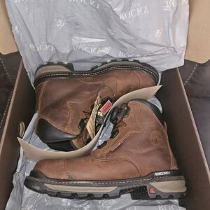 Rocky Brown Leather Work Boots